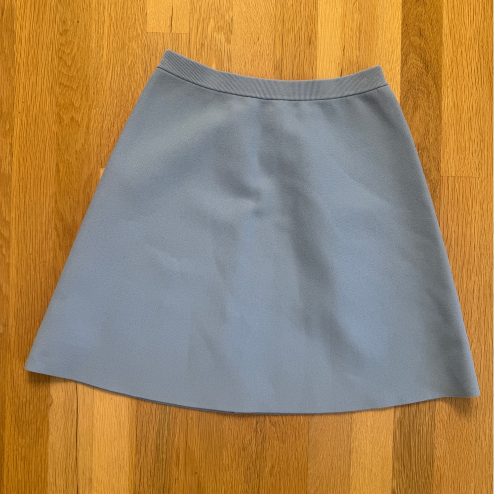 Theory Blue Knit Skirt XS